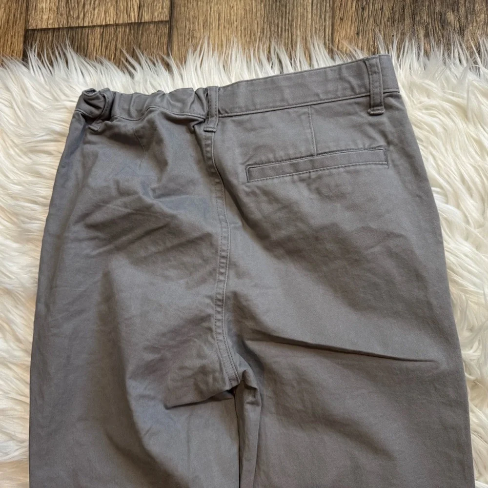 Old Navy Boys Gray Chino Pants Size 12‎ Straight Stretch School Uniform